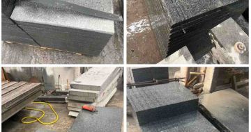 鄂尔多斯 芝麻黑地铺石材