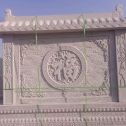 鄂尔多斯 芝麻白花岗岩屏风，照壁，影壁