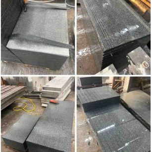 鄂尔多斯 芝麻黑地铺石材