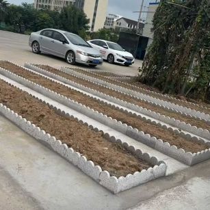 鄂尔多斯 花边石、花围石、花园石安装效果
