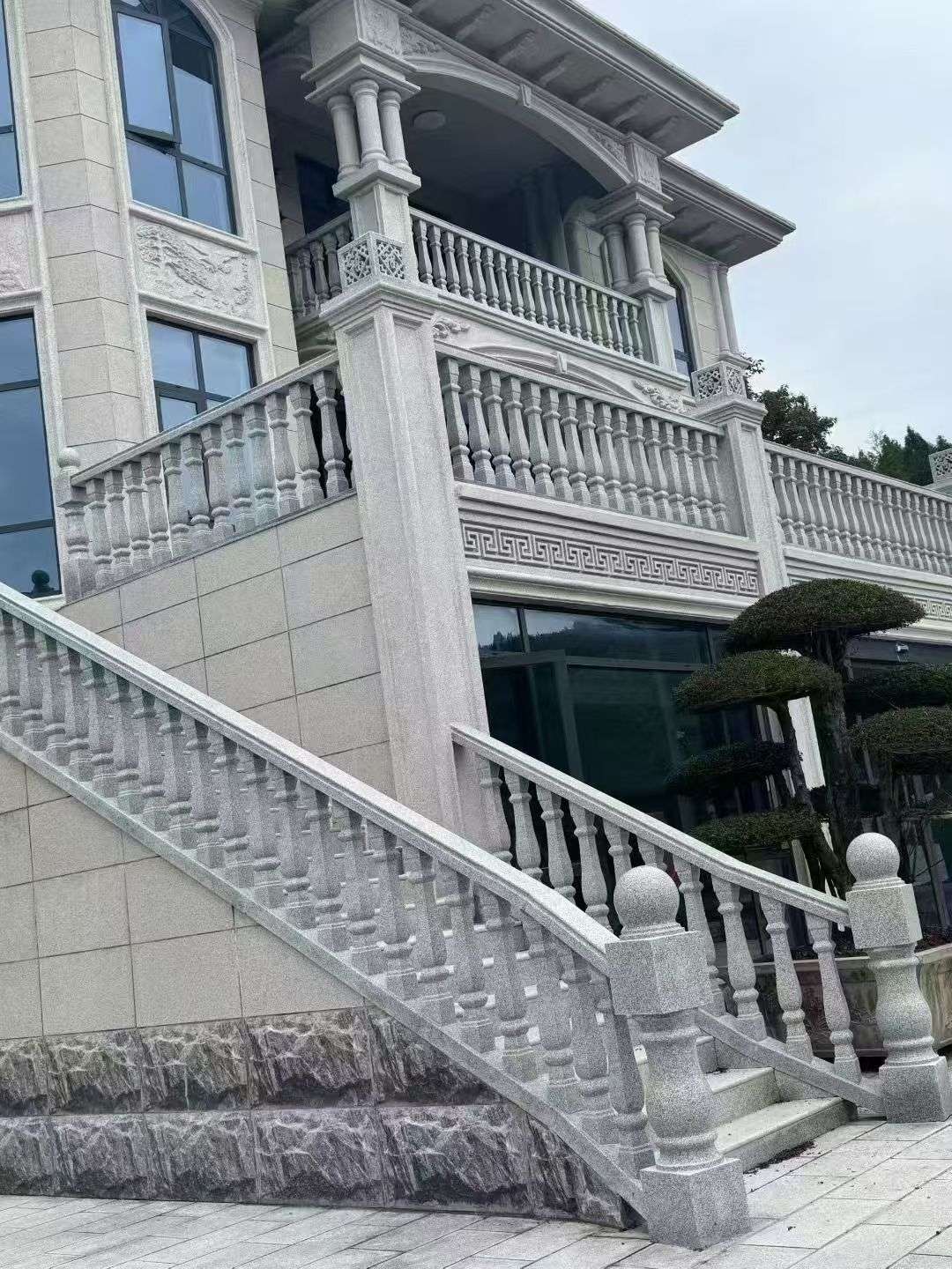 鄂尔多斯 芝麻白别墅，栏杆