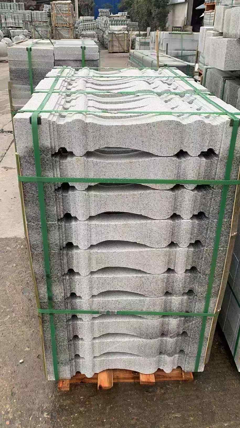 鄂尔多斯 芝麻白方形拉丝面，栏杆花瓶柱