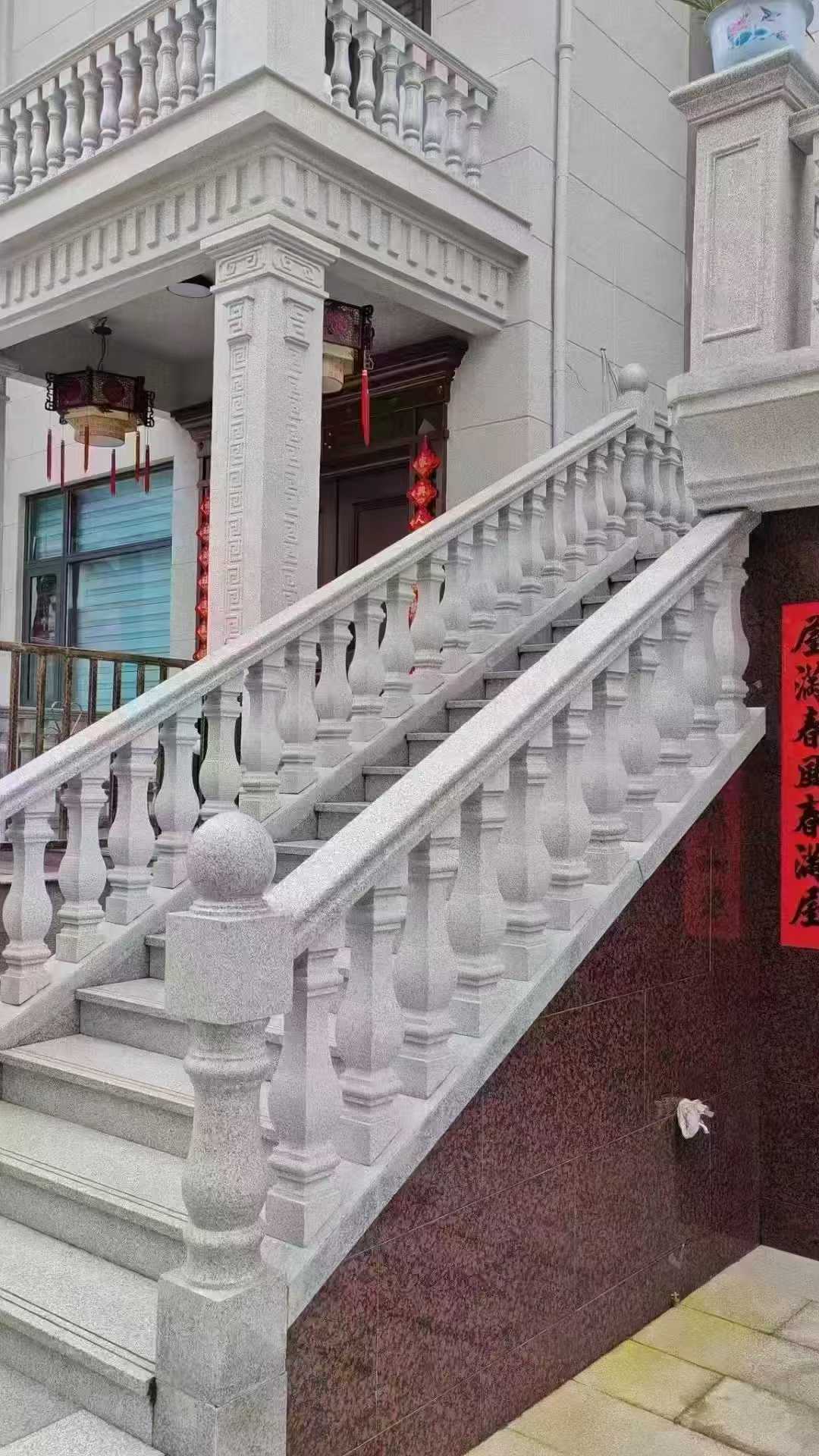 鄂尔多斯 天然石材 阳台庭院护栏、栏杆