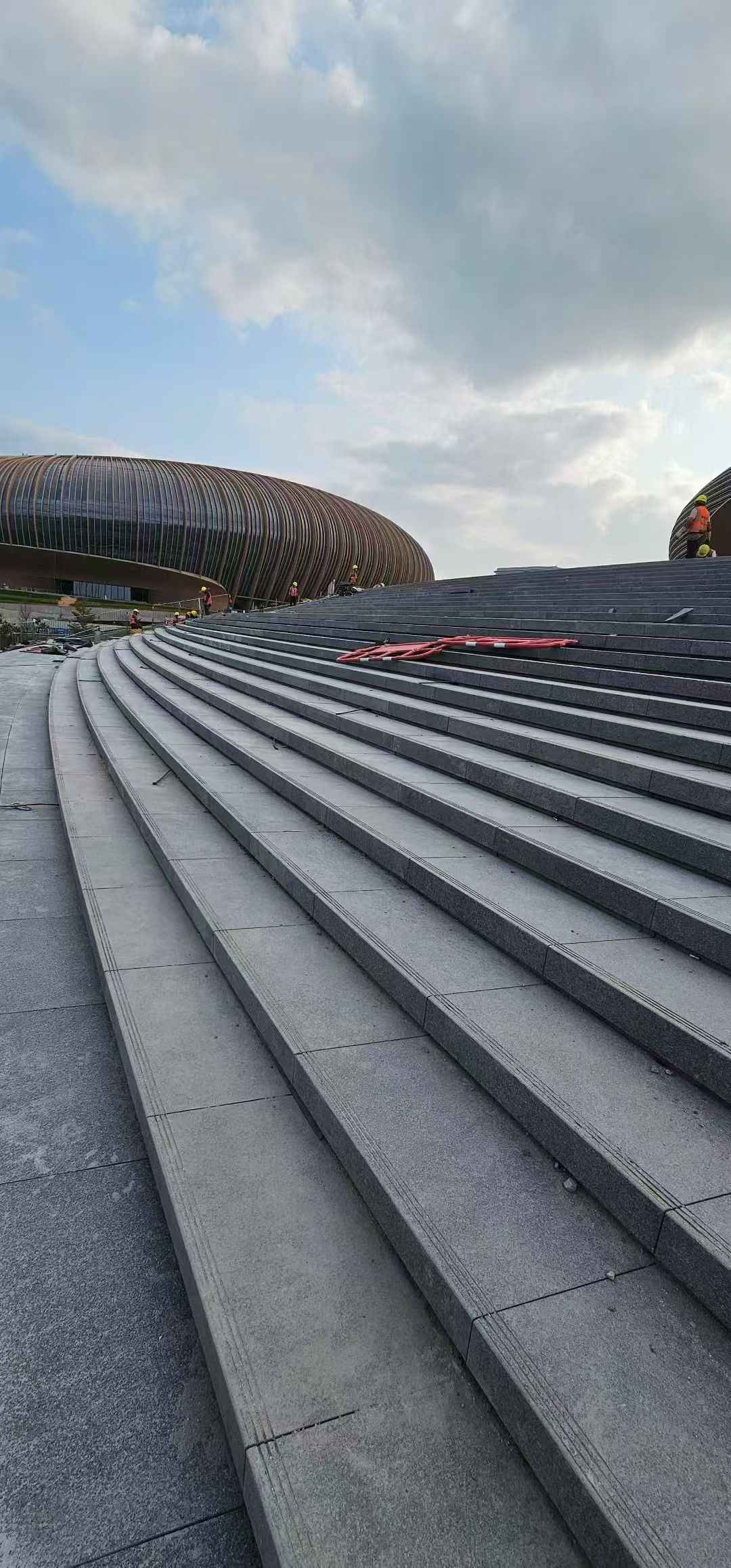 鄂尔多斯 弧形整石台阶铺装效果图