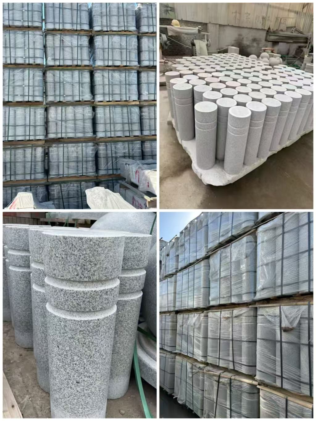 鄂尔多斯 芝麻白花岗岩挡车柱、隔离柱多少钱